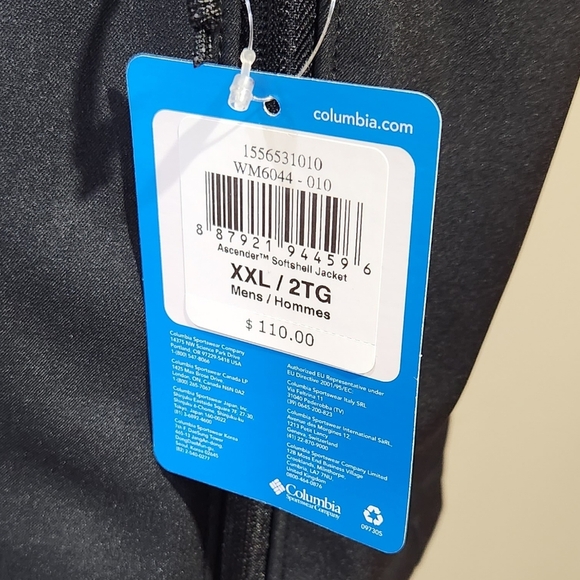 NWT Columbia Ascender Softshell Jacket  Men's Size XXL - Picture 7 of 7